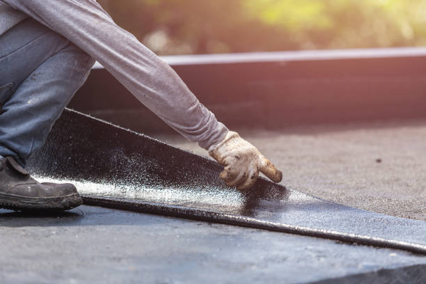 Professional Basement Waterproofing technician working in Ceresco, MI
